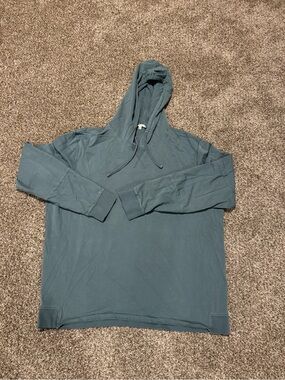 7 Diamonds Supima Cotton Hooded Pullover Hoodie Men’s XXL Blue Green Lightweight